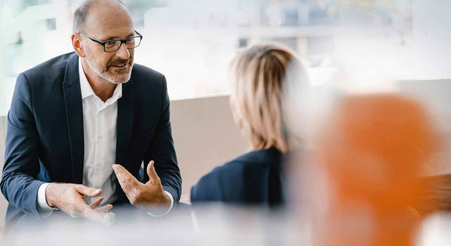 Fullwidth business talk